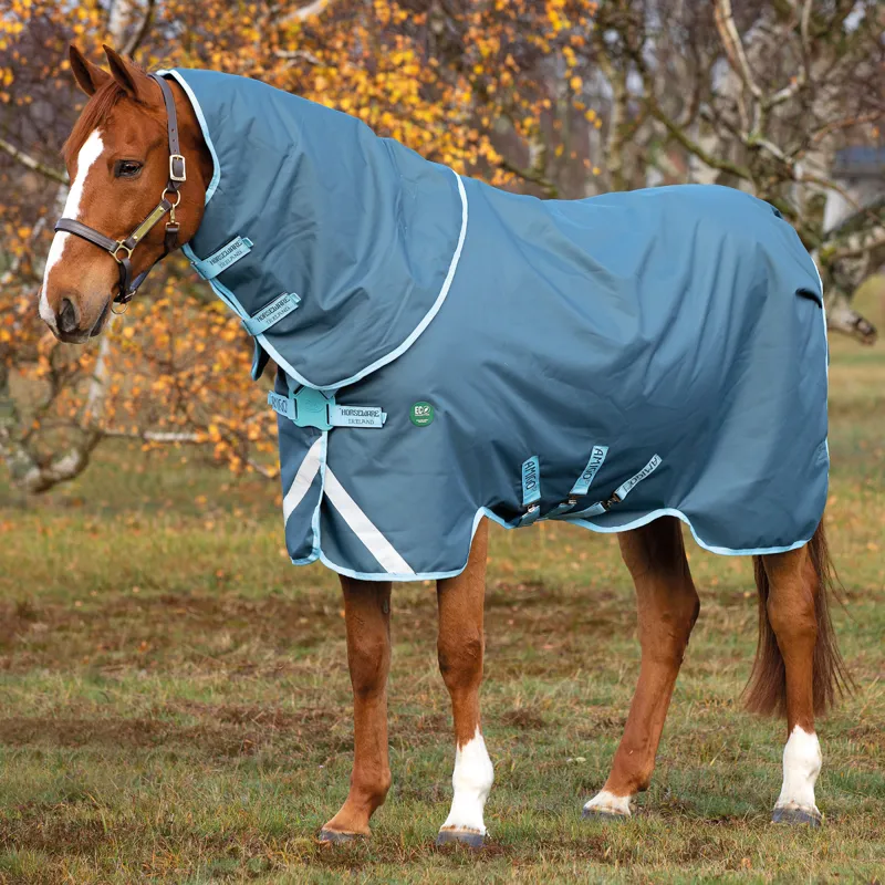Horseware Amigo AmEco 12 Plus 250g Turnout Rug - Dark Blue/Sky Blue Dark Blue